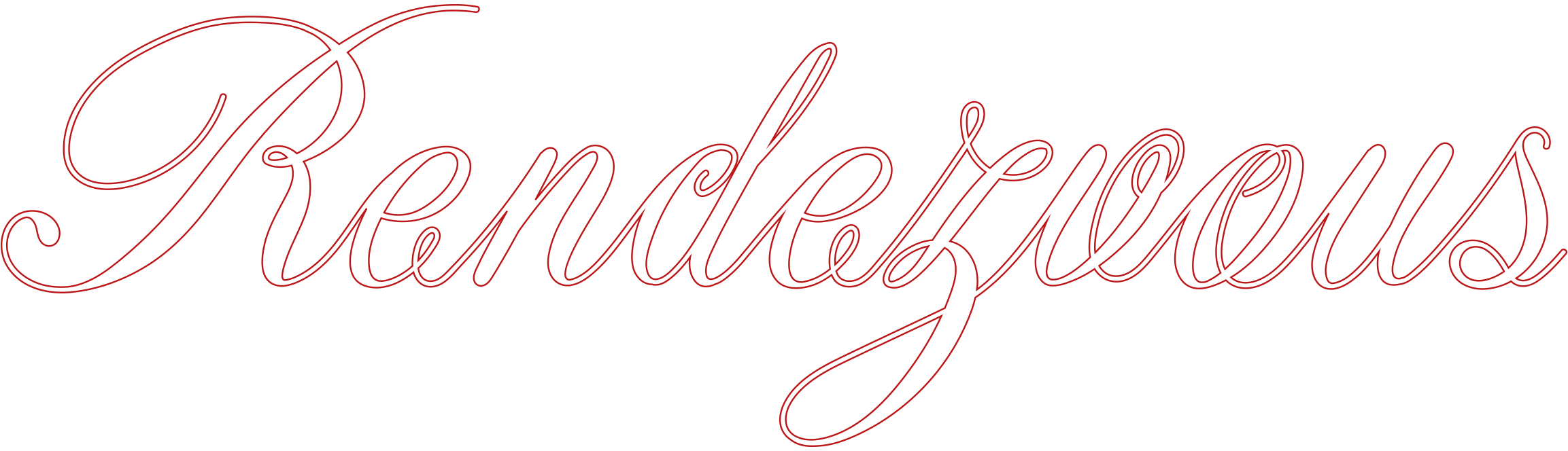 Rendez-vous typography
